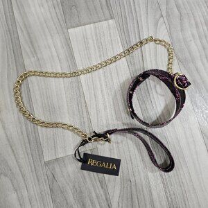 Alia Gold and Purple Women's Belt